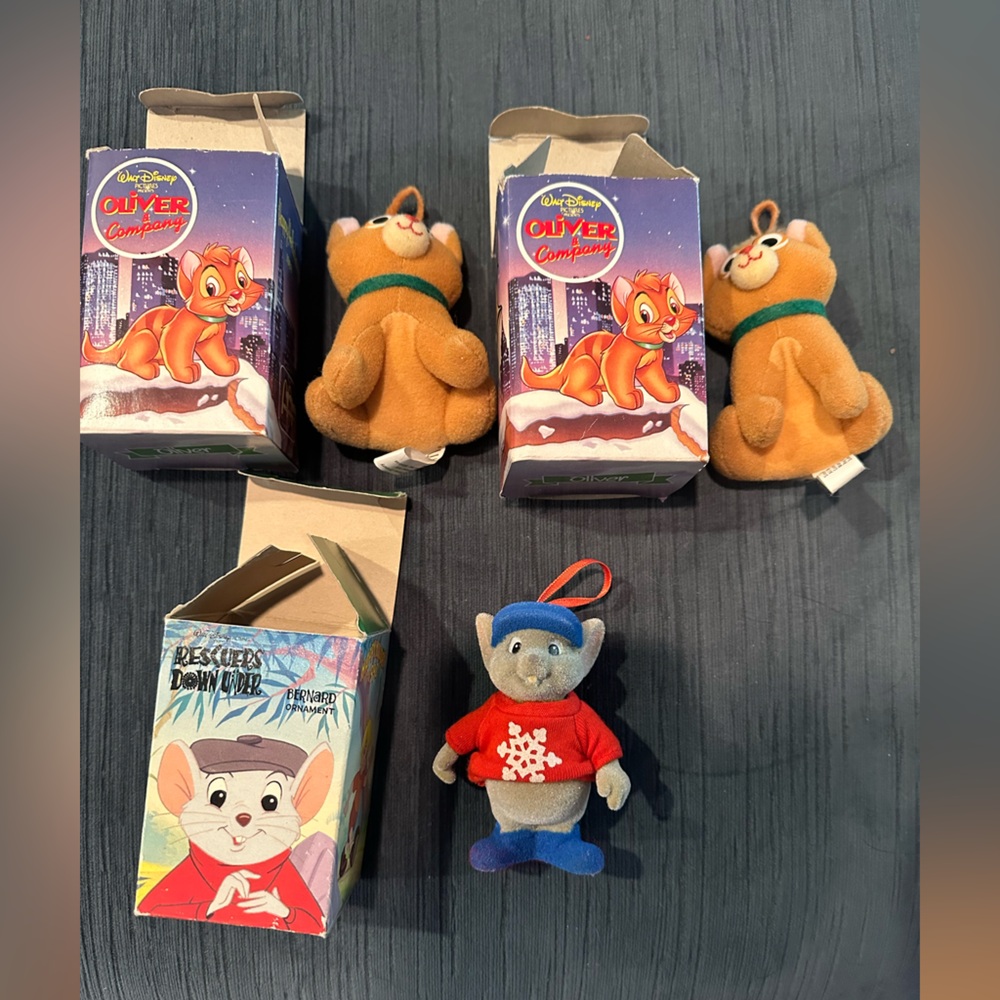 Set of 3 Disney vintage  character ornaments